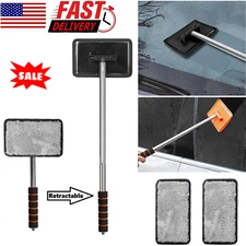 Windshield Cleaning Tool Kit & Car Window Glass Wiper Cleaner Brush Extendable