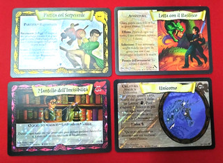 HARRY POTTER TRADING GAME 4 CARD COLLEZIONABILI 2001 FOIL Wizards TM & Warne