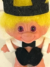 Dam Troll PLAYBOY BUNNY  Scandia House PURPLE SPIRAL EYES.  1960s