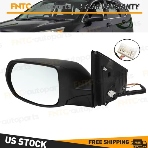 LH Left Driver Side Mirror Black for Honda CR-V CRV 2012 2013 2014 2015 2016
