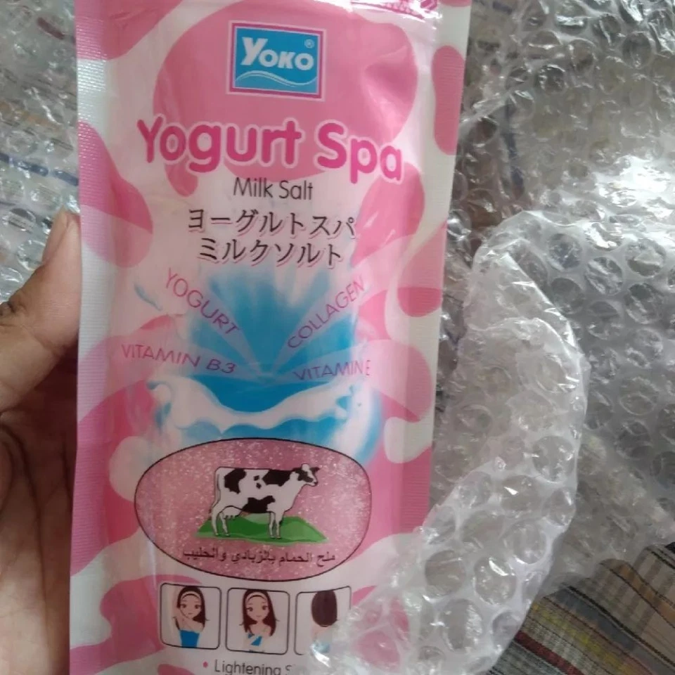 Yoko Yogurt Spa Milk Salt Scrub 300g Thai Whitening Exfoliating Body Scrub x 2 - Image 4 of 4