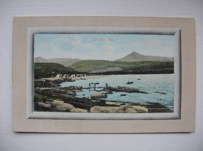 Brodick Bay und Goatfell Postkarte, Arran. In der Nähe von Lamlash, Whiting Bay, Corrie etc.