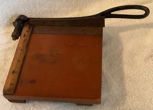 VTG. Milton Bradley "Diamond" Paper Cutter Patented 1898? see photos