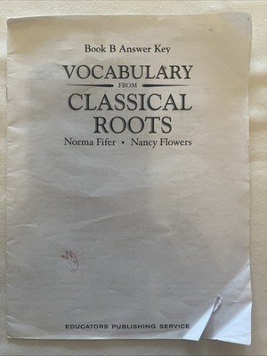 Vocabulary From Classical Roots: Book B Answer Key