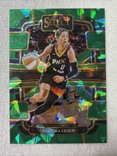 2024 Panini Select WNBA #37 Natasha Cloud Prizms Green Ice