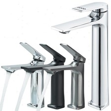 Miscelatore Rubinetto Lavabo Bagno cascata Bidet monocomando ottone Rubinetti