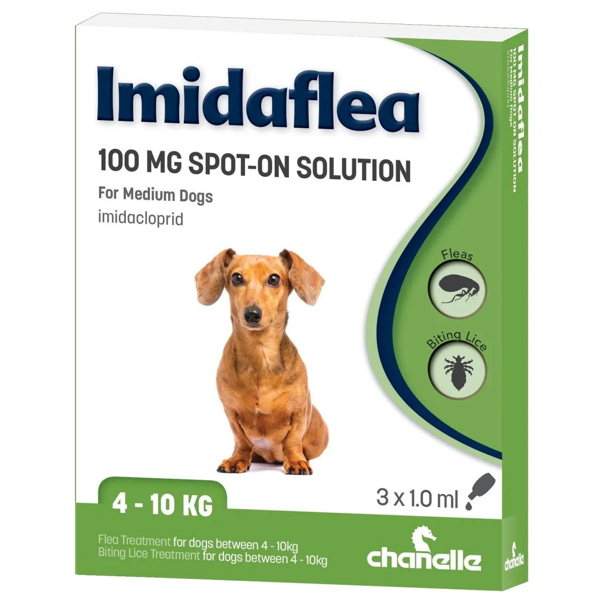 Imidaflea Spot-On Solution 100mg for Medium Dogs (3 Pipettes)