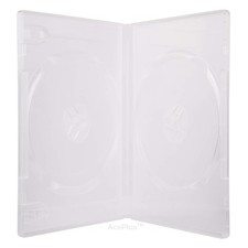 AcePlus 10 Super Clear Double 2-Disc DVD Cases in 14mm Standard