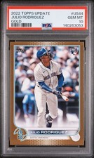 2022 Topps Update Series - Julio Rodriguez #US44 Gold /2022 (RC) PSA 10 Rookie