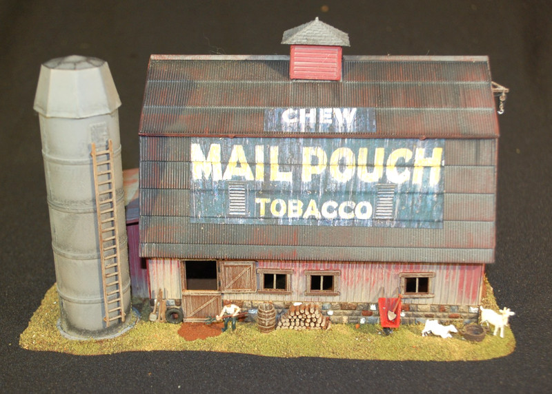 Barn Mail Pouch Built & Painted Building Structure HO 1:87 Scale