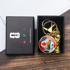 FIFA World Cup 2026 Trophy Metal Keychain Det...