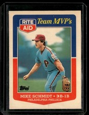 1988 Topps Rite-Aid Team MVP's #8 Mike Schmidt