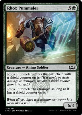 MTG Rhox Pummeler NON FOIL NM C 155 Streets of New Capenna