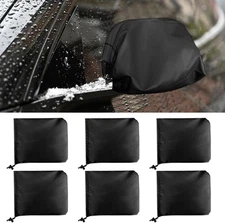 6PCS Car Side Mirror Snow Cover, Waterproof Auto Rearview Protection Cover, 210D