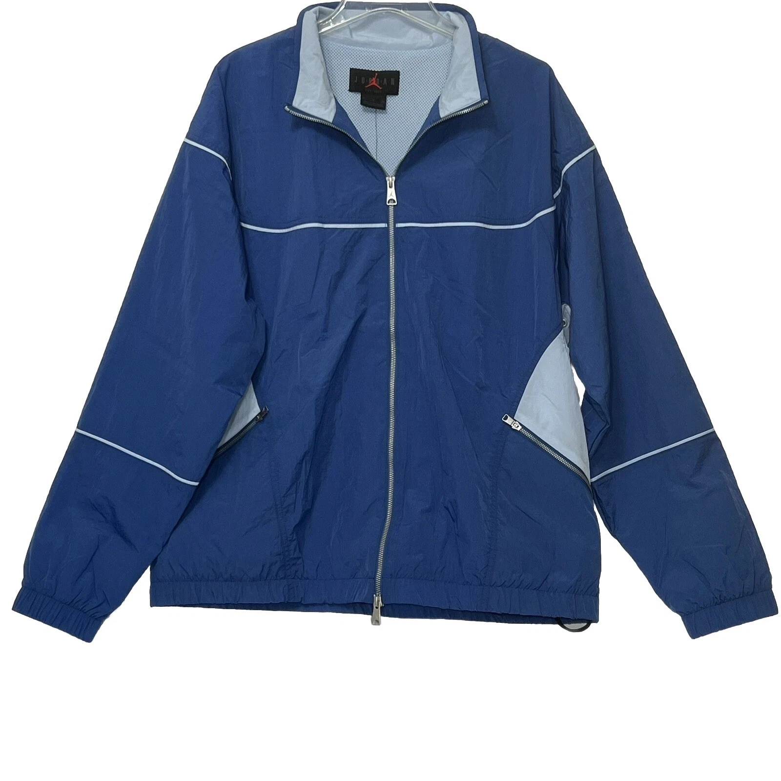 Nike Men Size XL Air Jordan Essential Flight Woven Track Jacket Blue DV7624 New