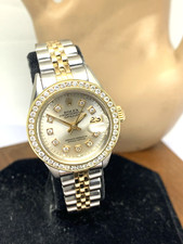 Rolex Datejust Women's Watch 6917 Swiss Automatic Steel 18k Gold Diamond 1973 11