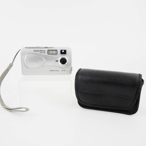 Konica Digital Revio KD-100 1.3MP Vintage Digital Camera Silver Compact + Case