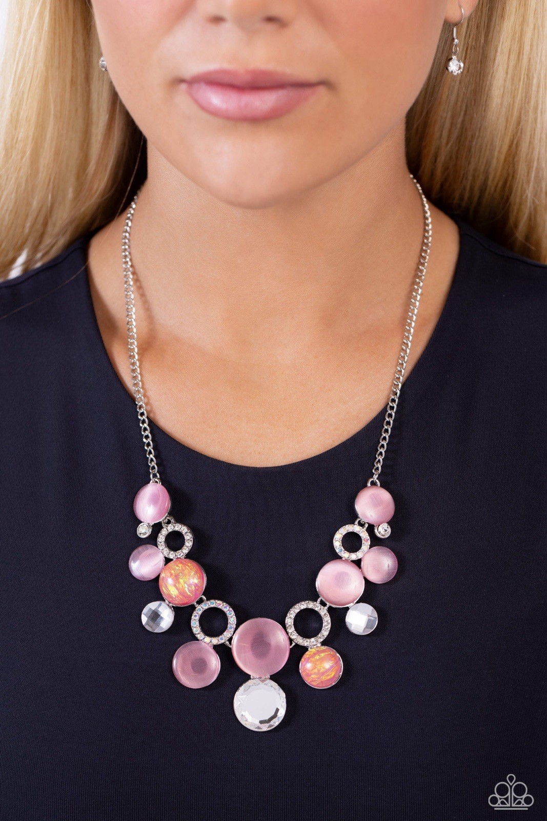 New Paparazzi Jewelry-Corporate Color Necklace-Pink