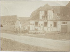 F343,Foto,Gebäude,Ort ?,vermutlich Nähe Dieuze,Dep Moselle,Frankreich,1915