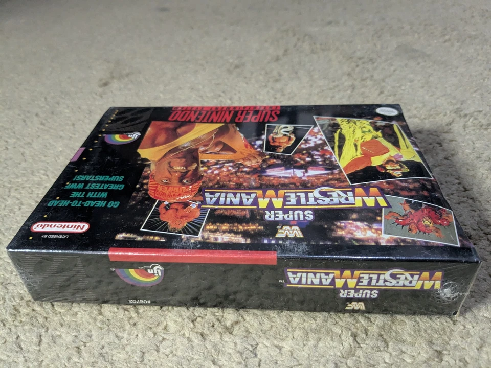 ^Brand New Sealed*  WWR Super Wrestle Mania (Super Nintendo SNES 1992)  Rare - Image 2 of 4
