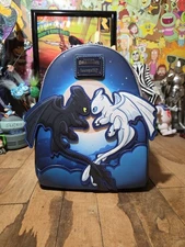 Loungefly How to Train Your Dragon Toothless & Light Fury Mini Backpack