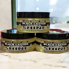 ECO STYLE BLACK CASTOR  FLAXSEED OIL SHINE GEL MAX HOLD ALCOHOL FREE 3 Pack 8Z