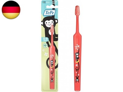 TePe Mini Zahnbürste, Extra Soft, 1 Stk., farblich sortiert, Kinderzahnbürste, e