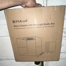 PULUZ 40cm Foldable LED Ring Light Tent High CRI Multiple Backgrounds PU5041B