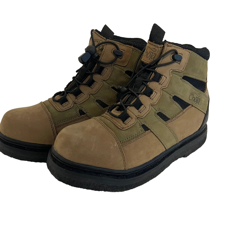 NWOT Chota STL Outdoor Gear Wading & Hiking Boots Men's Size 9 Tan & Green - Image 3 of 4