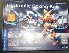 NEW Hydraulic Boxing Bots STEM Experiment Kit Build Two Hydraulic-Powered