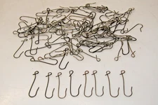 Lot 100 VTG Old Fashion Metallic Christmas Tree Ornaments Sturdy Hangers Hooks