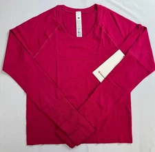 lululemon Swiftly Tech Long-Sleeve Shirt 2.0 Waist Length. Passionate. NWT