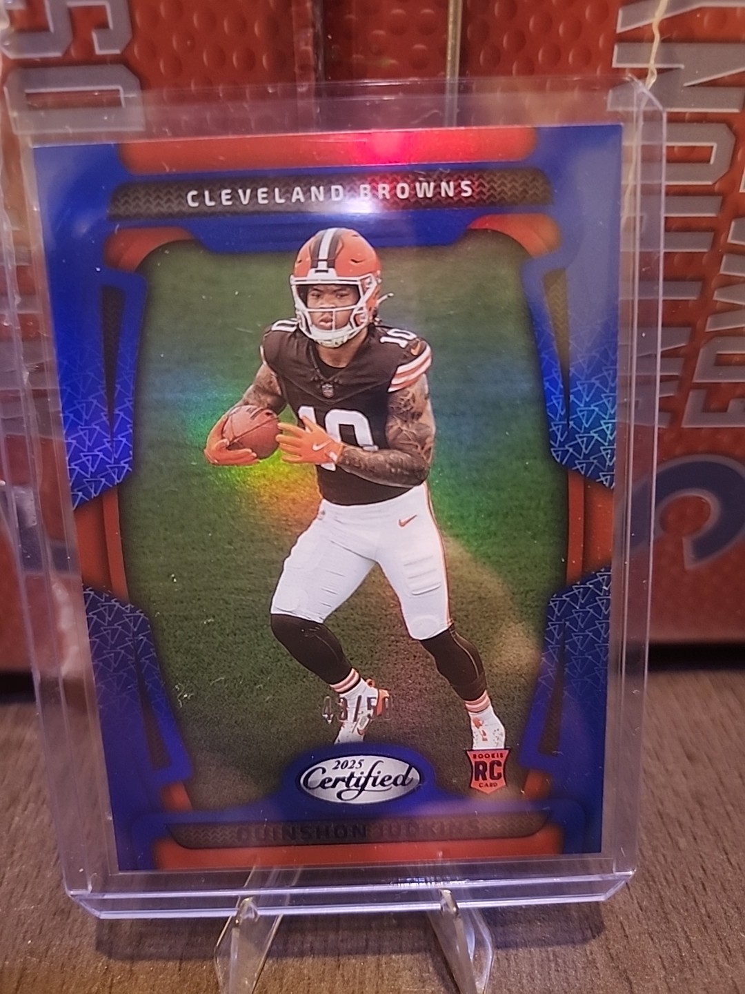 2025 Panini Certified Quinshon Judkins Rookies Mirror Blue /50 RC Browns #121