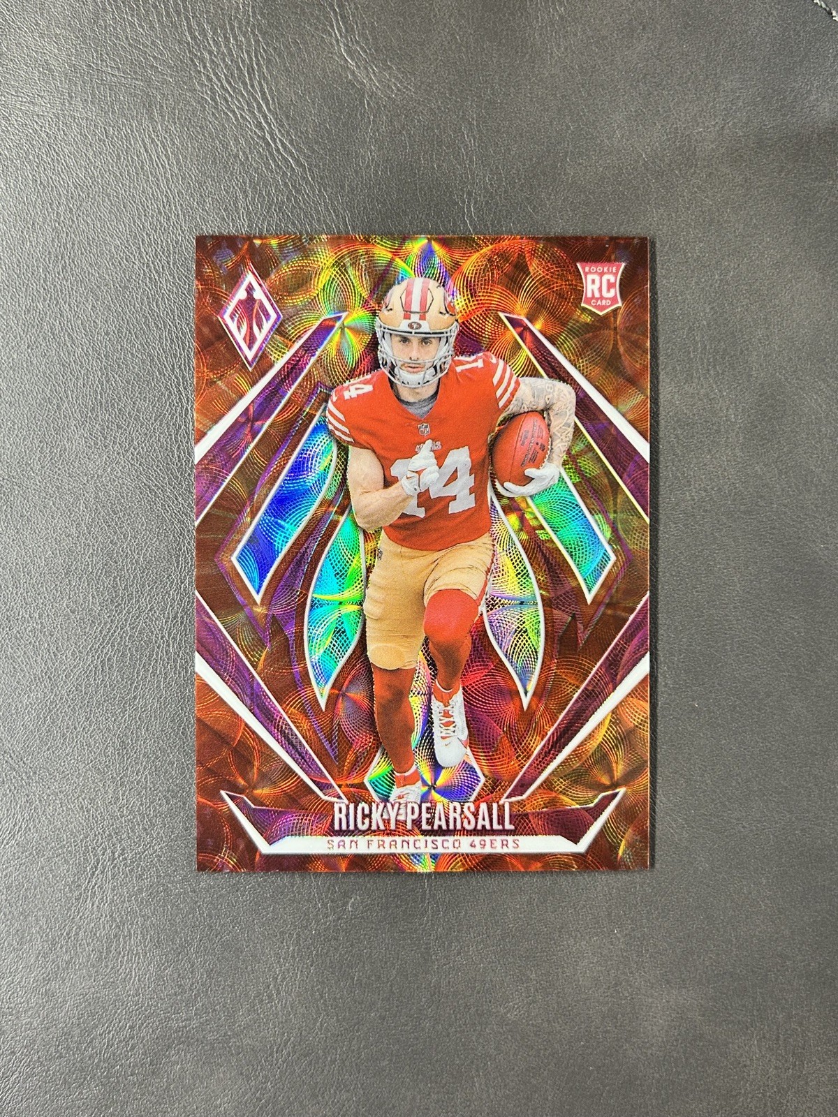 2024 Panini Phoenix Football Fire Burst /350 Ricky Pearsall RC #234 49ers
