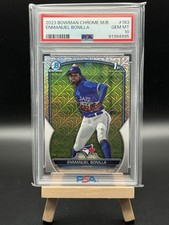 2023 Bowman Chrome Prospects Mega Box Mojo Refractor Enmanuel Bonilla PSA 10