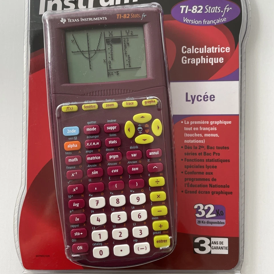 Calculatrice TI-82 Stats.fr - Texas Instruments - NEUVE Scellée NEUF - Photo 2/4