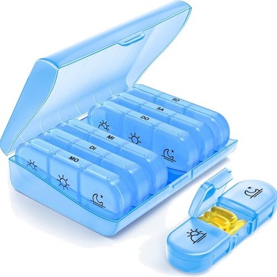 Pillenbox 7 Tage Tablettenbox Medikamentenorganizer Wochenbox BPA frei