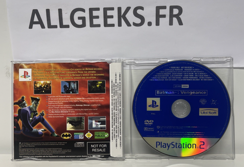 Batman Vengeance -Playstation 2 PS2 - Version Promo DISC - PAL Eur - Picture 2 of 2