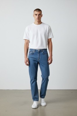 Calvin Klein Jeans Easy Fit Zip Fly Relaxed Fit Blau Vintage 90er Deadstock 30