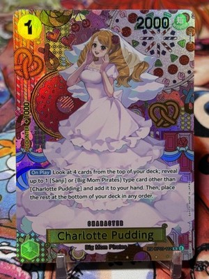 CHARLOTTE PUDDING - One Piece OP03-112 - SP Special Rare R - Two Legends