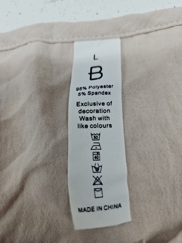 H M Damen Pullover Bluse Größe L Beige Spitze Schnitt Arbeit an den Schultern Ärmellos 21 - Bild 2 von 3