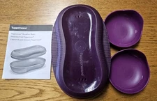 Tupperware Microwave Breakfast Maker Egg Omelet Cooker Purple Used Once