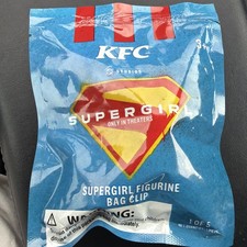 2026 KFC Meal Supergirl Movie Figurine Bag Clip Limited Edition DC Comics SEALED