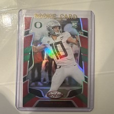 Justin Herbert Red Green Parallel 2020 Certified Rookie Card MINT INVESTMENT ?. rookie card picture