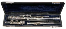 Sankyo "Etude" Flute  Solid Silver Conductor S110 Headjoint Used With Hard Case