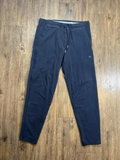 Mack Weldon Ace Sweatpants Men's Medium Blue Elastic Waist Tapered Lounge
