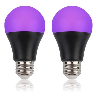 9w LED Uv Black Light Bulb 395-400nm   Glow in the Dark, Body Paint, Fluorescent