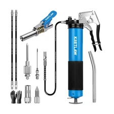 Grease Gun, 7000 PSI Heavy Duty Professional Pistol Grip Grease Gun Kit 14 OZ...