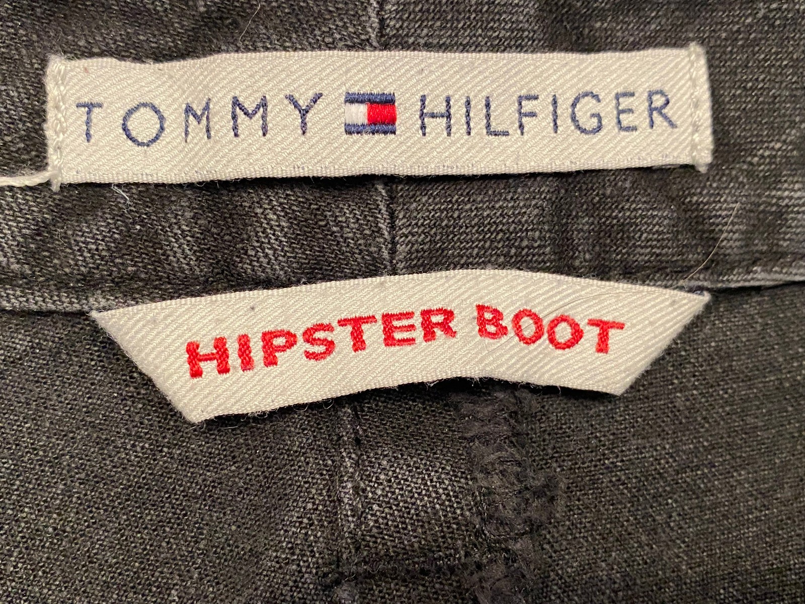 Vintage 2004 Tommy Hilfiger Womens Black Wash POE-VIT Hipster Boot Jeans Size 10 thumbnail 17