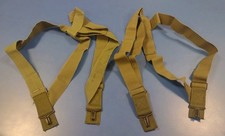 2 NEW USGI MILITARY M1950 Foliage Trouser PANTS SUSPENDERS Elastic Harness Coton